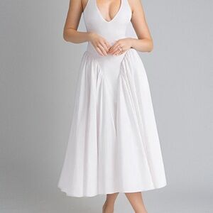 Elegant White Midi Dress